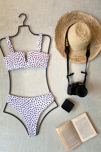 High Waist Polka Dot